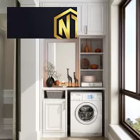 TỦ MÁY GIẶT KẾ HỢP TỦ TIỆN LỢI GỌN GÀNG ĐA NĂNG MẪU 06